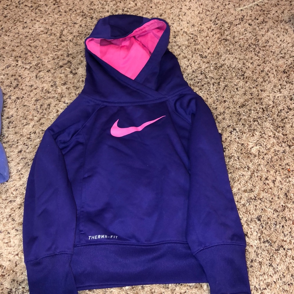 Purple and pink Nike hoodie